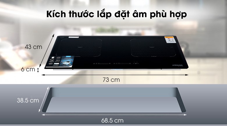 BẾP TỪ ĐÔI KOCHER DI-881GE