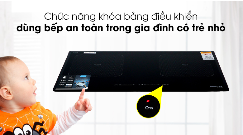 BẾP TỪ ĐÔI KOCHER DI-881GE