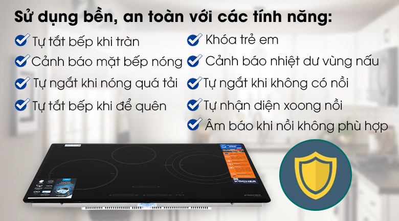 BẾP TỪ KOCHER DI 855GE