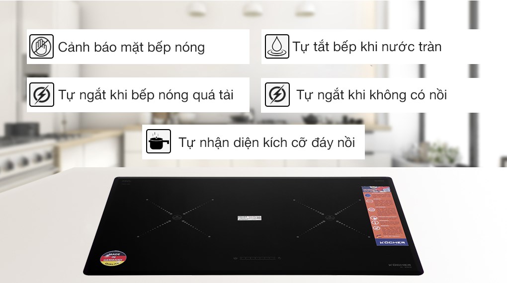 BẾP TỪ ĐÔI KOCHER DI-808GE
